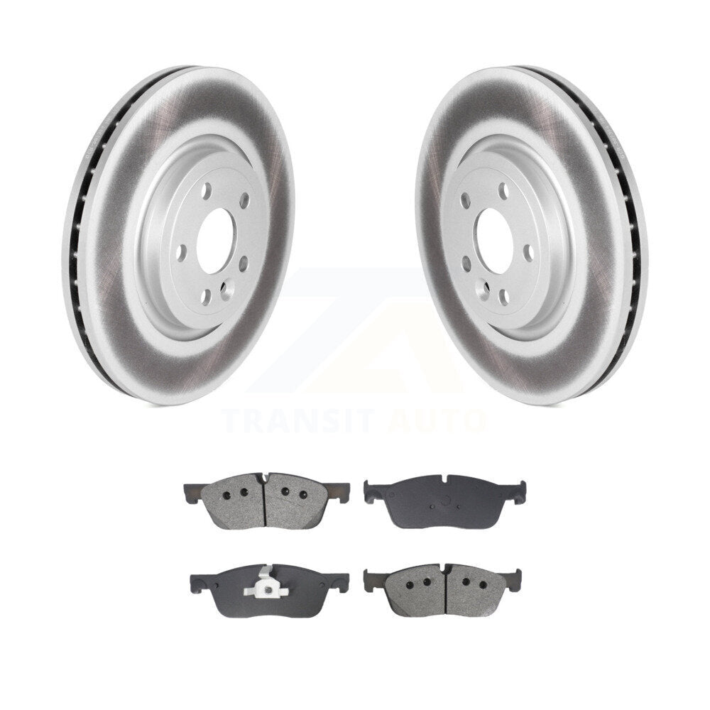 Coat Brake Rotors Semi-Metallic Pad Front Kit For Jaguar F-Pace Land Rover Range