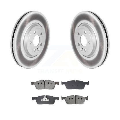 Coat Brake Rotors Semi-Metallic Pad Front Kit For Jaguar F-Pace Land Rover Range