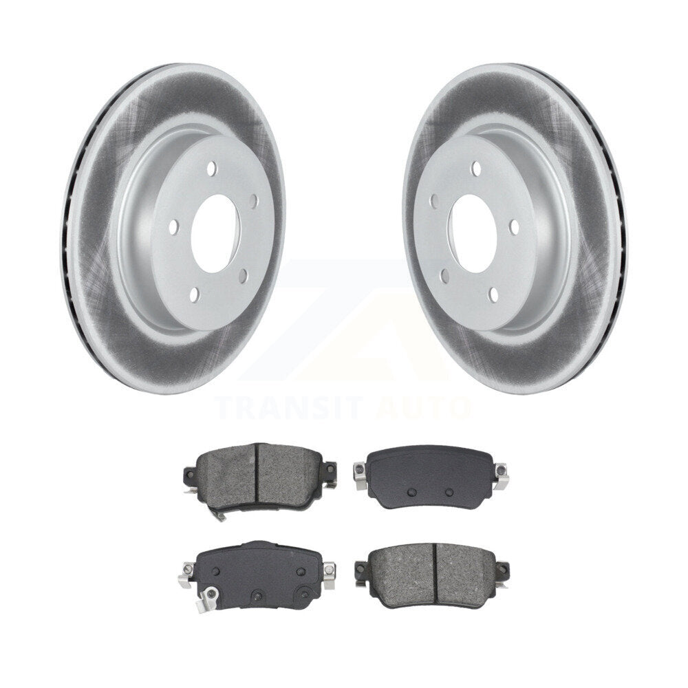 Coat Brake Rotors Semi-Metallic Pad Rear Kit For Nissan Rogue Sport Qashqai LEAF