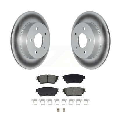 Coated Disc Brake Rotors And Semi-Metallic Pads Rear Kit For Nissan Kicks Altima