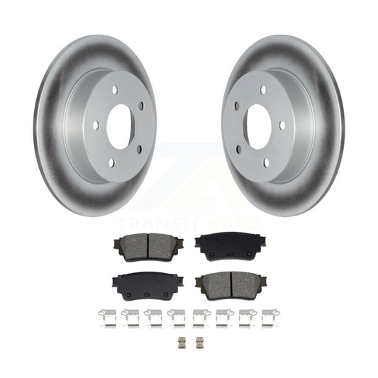 Coated Disc Brake Rotors And Semi-Metallic Pads Rear Kit For Nissan Kicks Altima