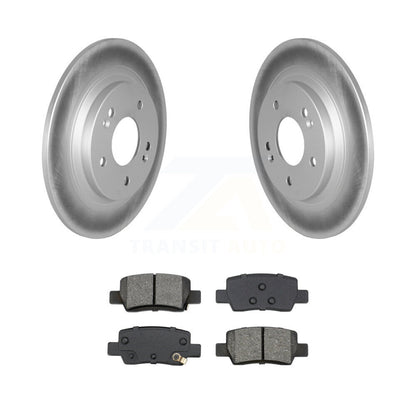 Coated Disc Brake Rotors And Semi-Metallic Pads Rear Kit For Kia Seltos