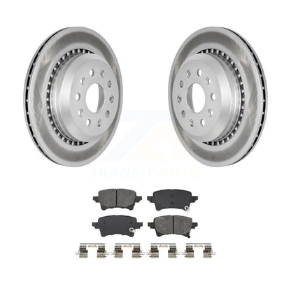 Coated Disc Brake Rotor & Semi-Metallic Pad Rear Kit For Jeep Wrangler Gladiator