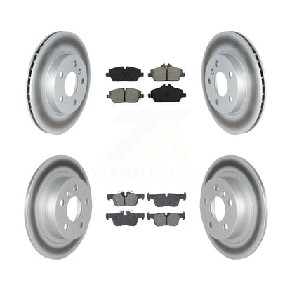 Coated Disc Brake Rotors And Semi-Metallic Pads Front Rear Kit For BMW i3 i3s