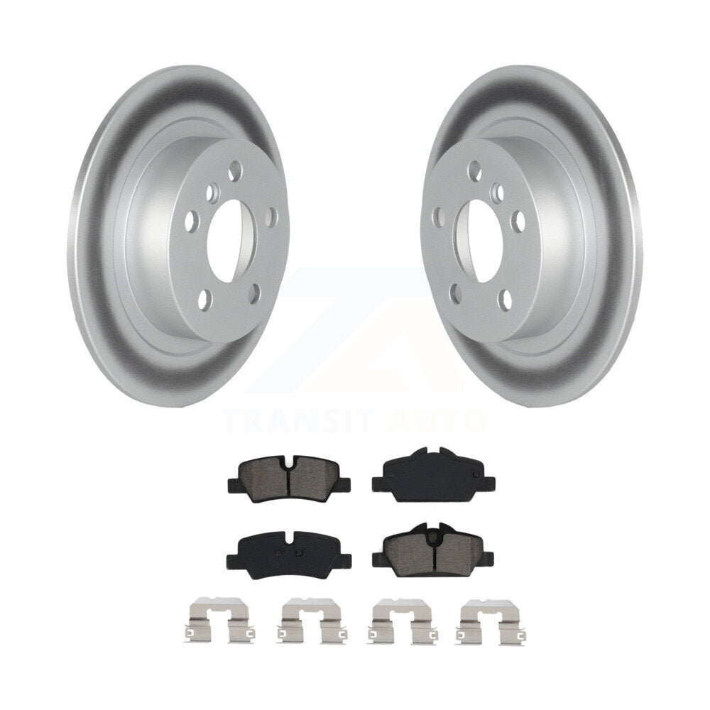 Coated Disc Brake Rotors And Semi-Metallic Pads Rear Kit For Mini Cooper