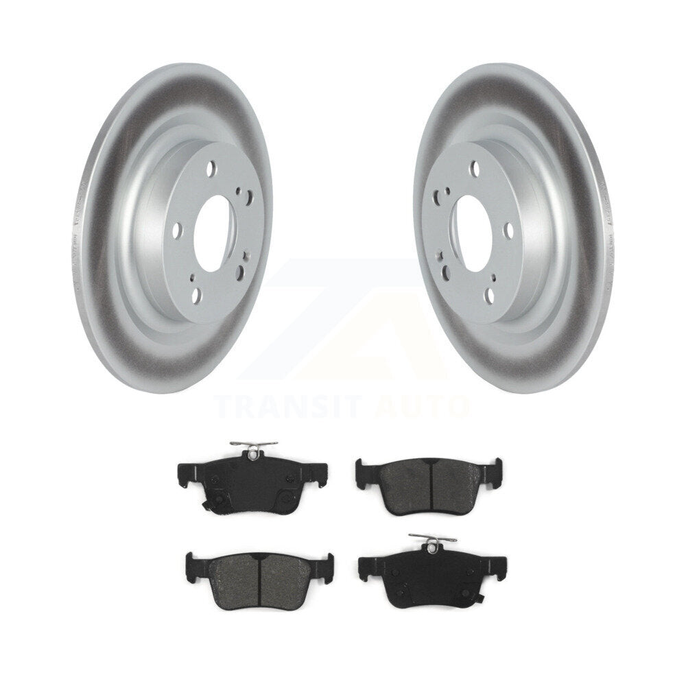 Coated Disc Brake Rotor & Semi-Metallic Pad Rear Kit For 2024 Acura Integra 1.5L