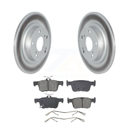 Coated Disc Brake Rotor & Semi-Metallic Pad Rear Kit For 2024 Acura Integra 2.0L
