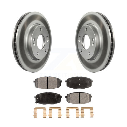 Coated Disc Brake Rotors And Ceramic Pads Front Kit For Kia Forte Koup Forte5