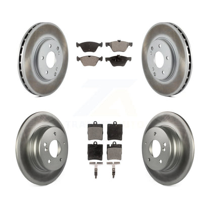 Coat Brake Rotor Ceramic Pad Front Rear Kit For Mercedes-Benz E320 CLK320 CLK430
