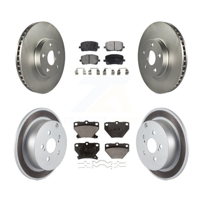 Coated Brake Rotors Ceramic Pad Front Rear Kit For Toyota Matrix Corolla Pontiac