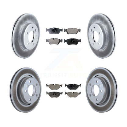 Coated Brake Rotor Ceramic Pad Front Rear Kit For BMW 325i 325Ci 328i 323Ci 323i