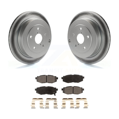 Coated Disc Brake Rotors And Ceramic Pads Rear Kit For Subaru Tribeca B9