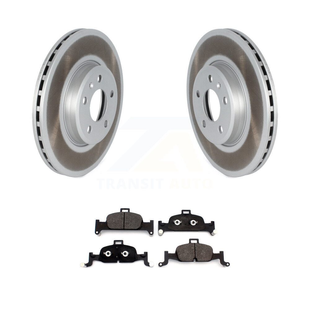 Coated Disc Brake Rotor & Ceramic Pad Front Kit For Audi A4 Quattro A5 Sportback