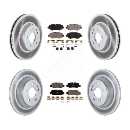 Coated Disc Brake Rotors And Ceramic Pad Front Rear Kit For Mercedes-Benz Metris