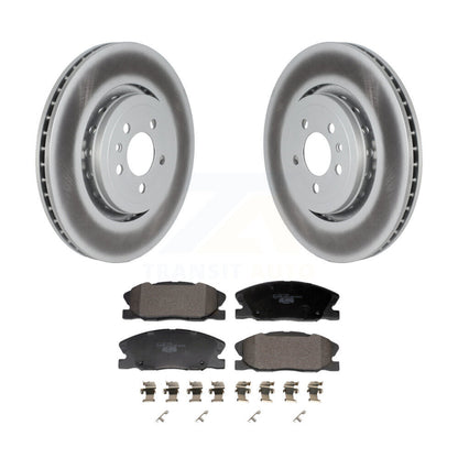 Coated Disc Brake Rotors And Ceramic Pads Front Kit For Dodge Charger