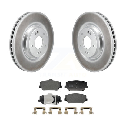 Coated Disc Brake Rotors And Ceramic Pads Front Kit For Hyundai Veloster N