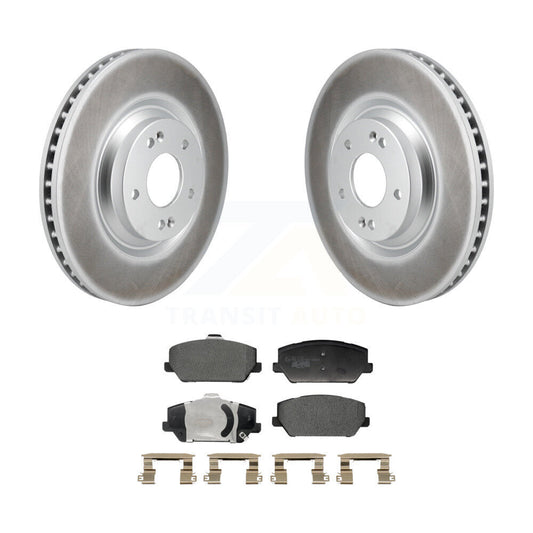 Coated Disc Brake Rotors And Ceramic Pads Front Kit For Hyundai Veloster N