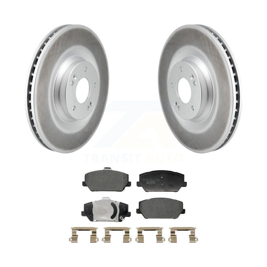 Coated Disc Brake Rotors And Ceramic Pads Front Kit For Hyundai Veloster N
