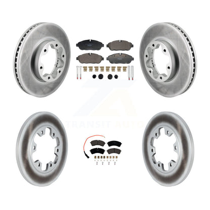 Coat Brake Rotor Ceramic Pad Front Rear Kit For Ford Transit-250 Transit-150 AWD