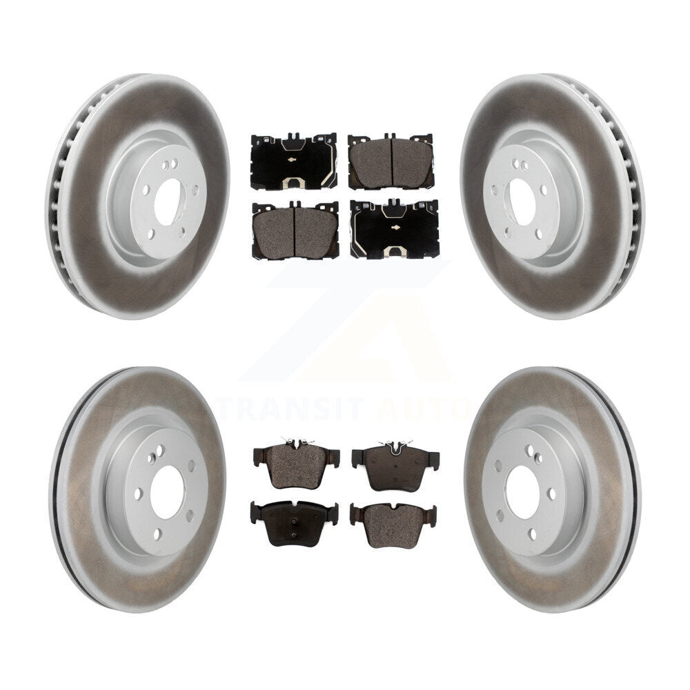 Coat Brake Rotor Ceramic Pad Front Rear Kit For Mercedes-Benz C43 AMG GLC43 C450