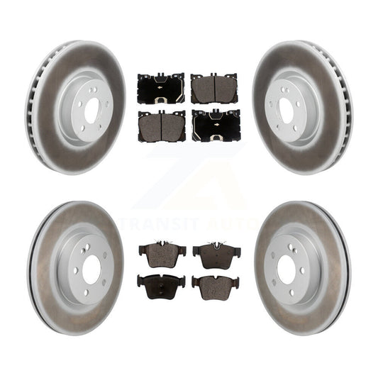 Coat Brake Rotor Ceramic Pad Front Rear Kit For Mercedes-Benz C43 AMG GLC43 C450