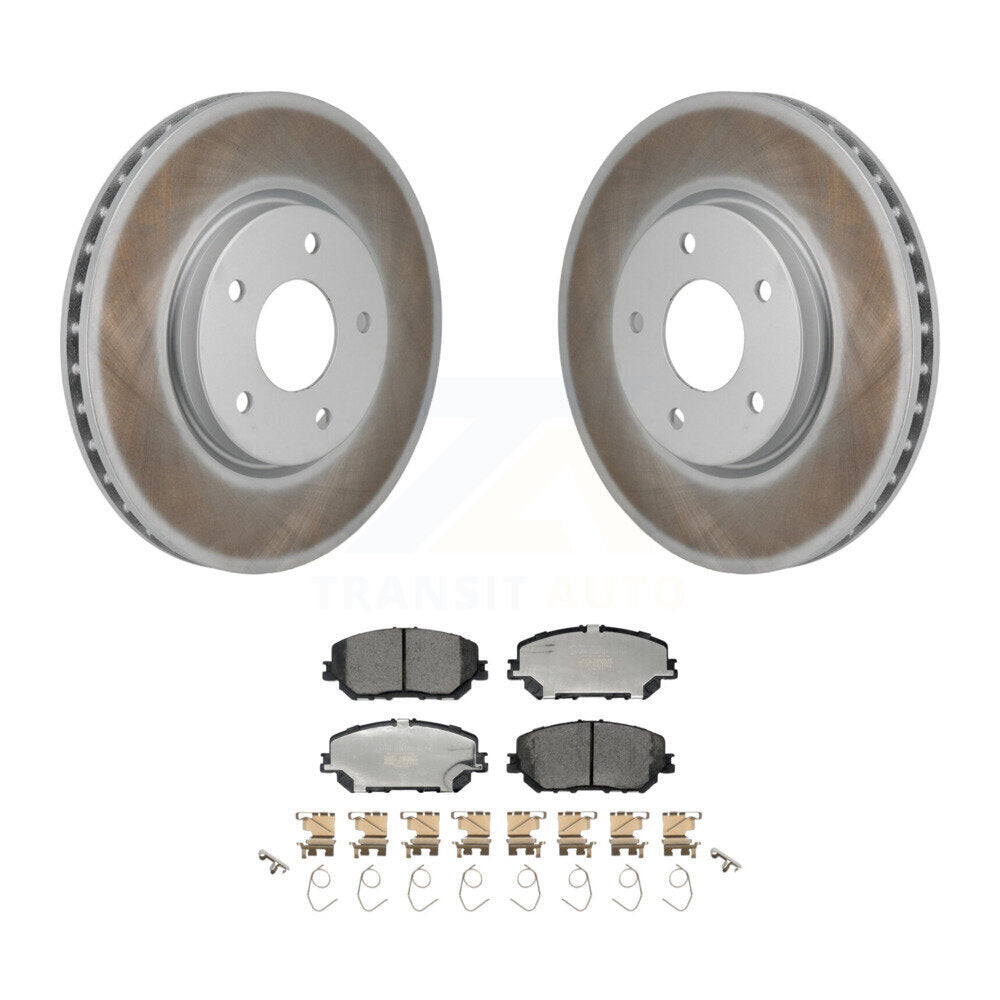 Coated Disc Brake Rotors And Ceramic Pads Front Kit For Nissan Rogue