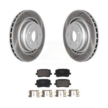 Coated Disc Brake Rotors And Ceramic Pads Rear Kit For Dodge Charger