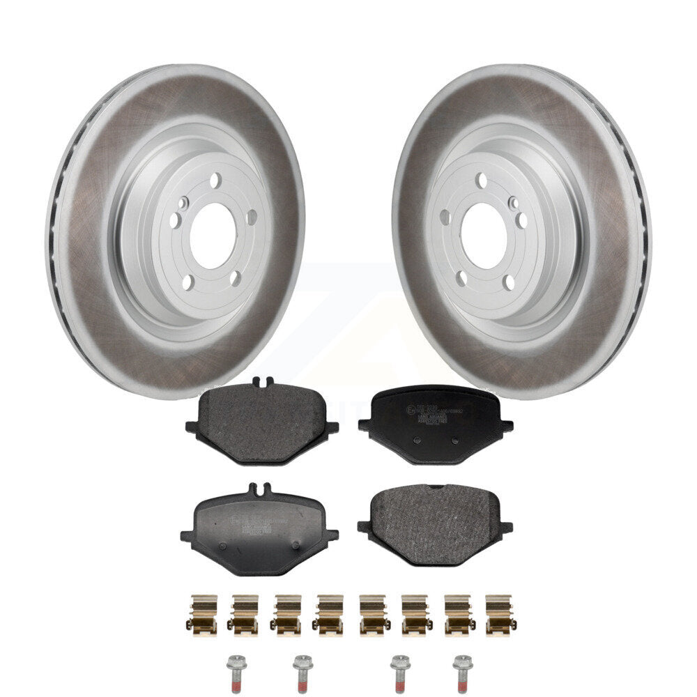 Coated Disc Brake Rotors And Ceramic Pads Rear Kit For Mercedes-Benz GLE63 AMG S