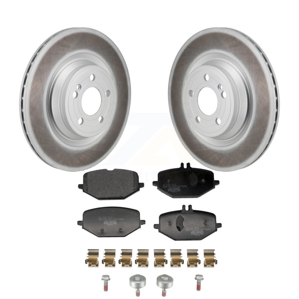 Coat Brake Rotor Ceramic Pad Rear Kit For Mercedes-Benz GLE450 GLE350 GLS450 AMG
