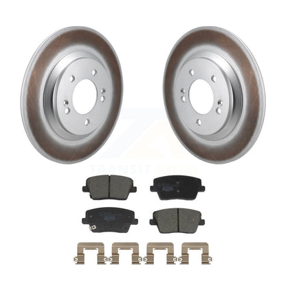 Coated Disc Brake Rotors And Ceramic Pads Rear Kit For Hyundai Veloster N