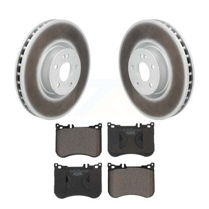 Coated Disc Brake Rotors And Ceramic Pads Front Kit For Mercedes-Benz E53 AMG