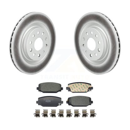 Coated Disc Brake Rotors And Ceramic Pads Rear Kit For Jeep Grand Cherokee L