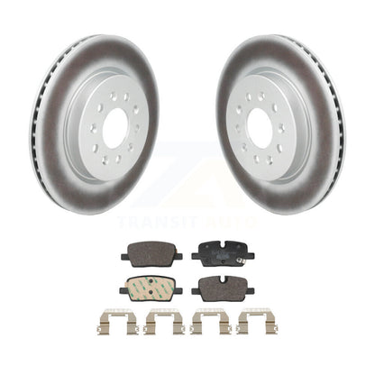 Coated Disc Brake Rotors And Ceramic Pads Rear Kit For Cadillac CT4
