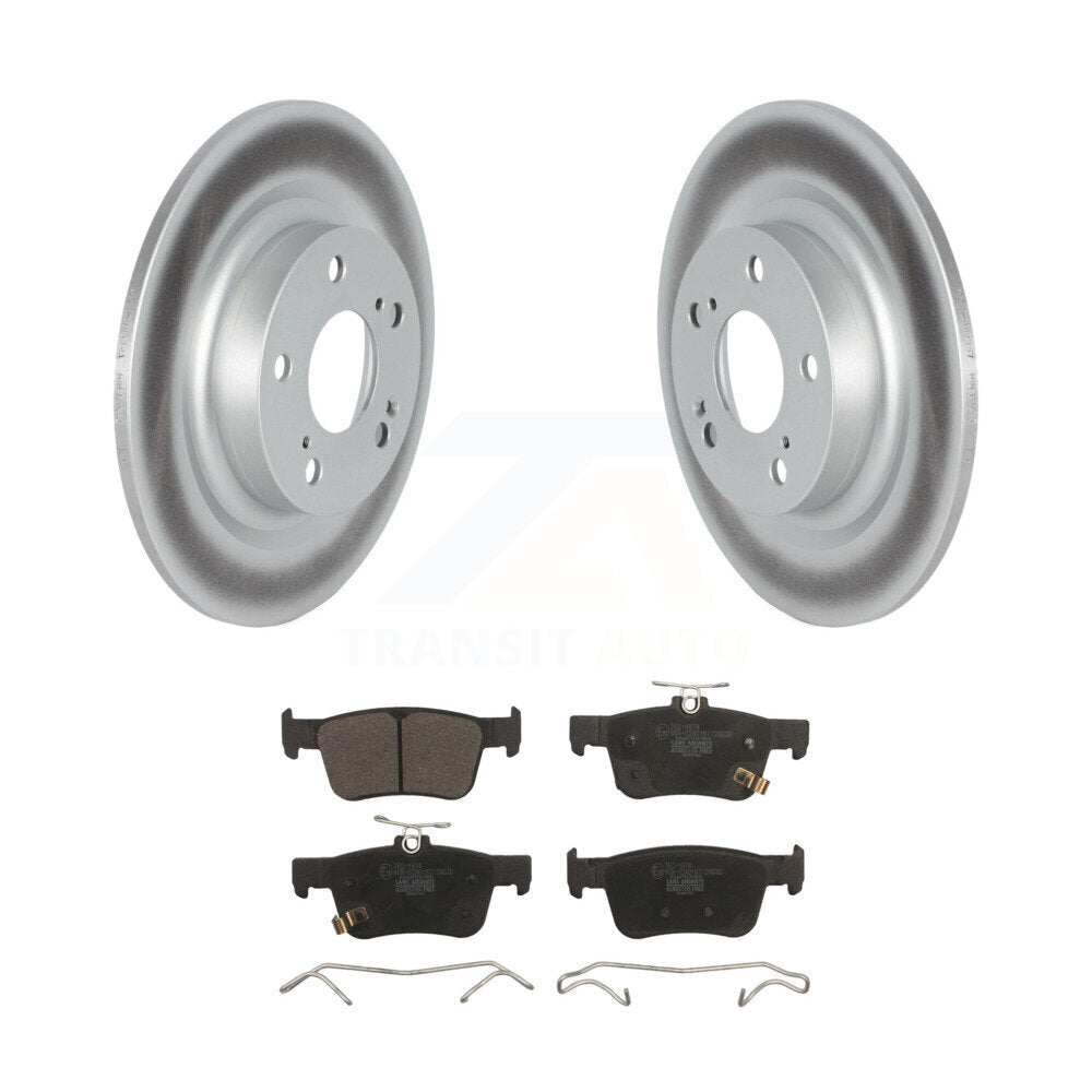 Coated Disc Brake Rotors And Ceramic Pads Rear Kit For 2024 Acura Integra 1.5L