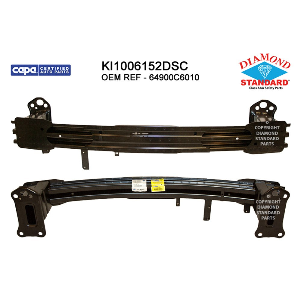 Front Bumper Impact Bar 2016-2018 Kia Sorento