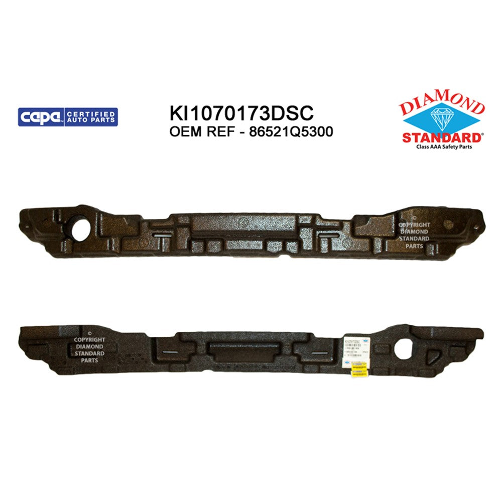 Front Bumper Impact Absorber 2021-2023 Kia Seltos