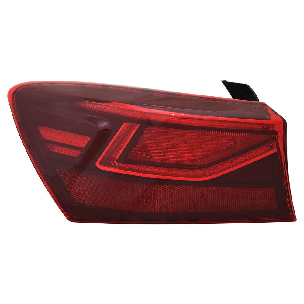 Rear Left Driver Side Outer Led Tail Light Assembly 2019-2021 Kia Forte
