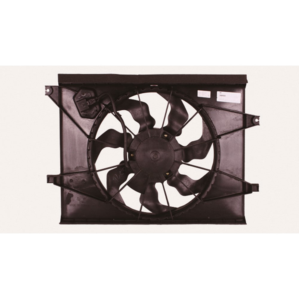 Radiator Condenser Single Fan Assembly 2010-2011 Kia Soul