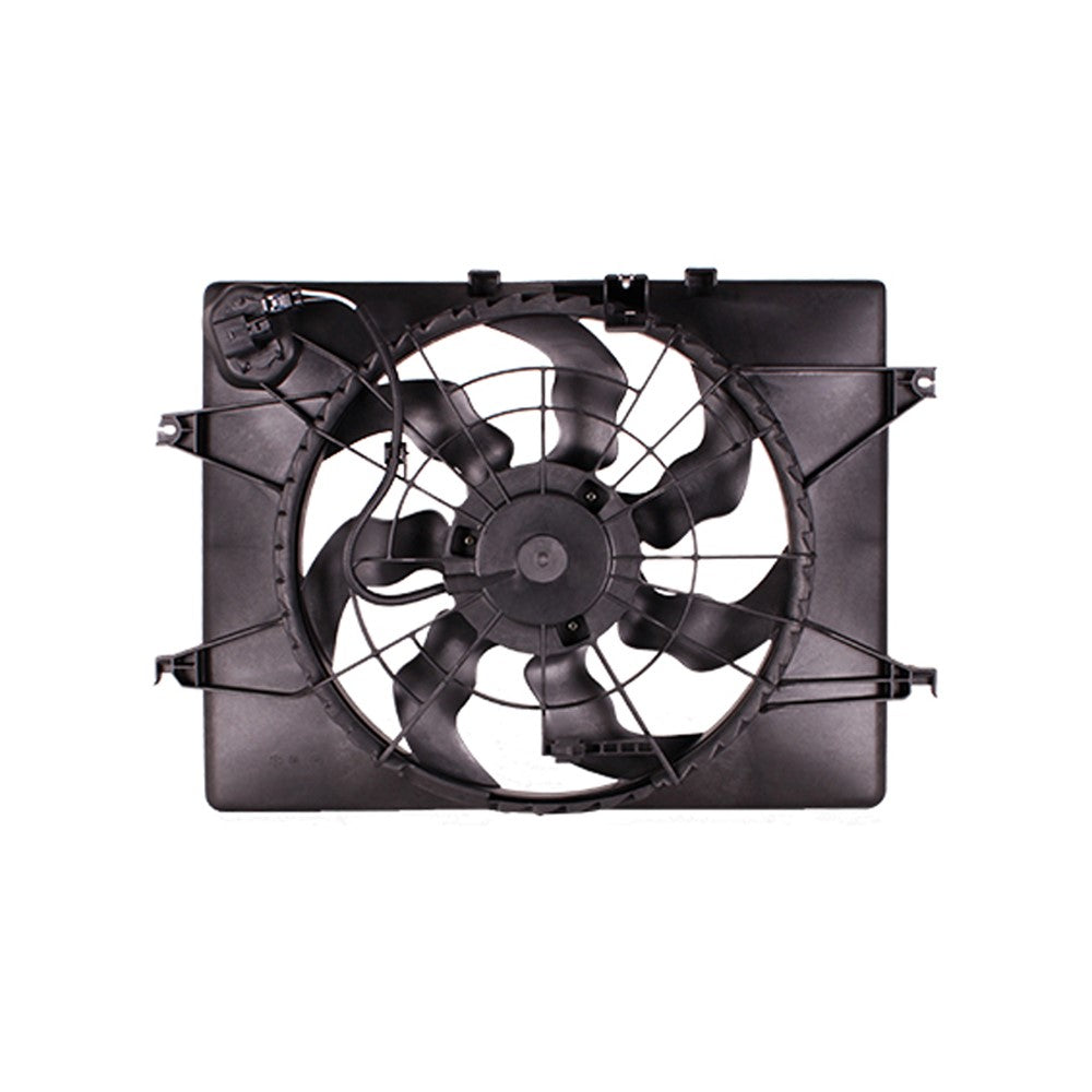 Radiator Fan Assembly For Models With 2.4l L4 2011-2013 Hyundai Sonata & Kia Optima