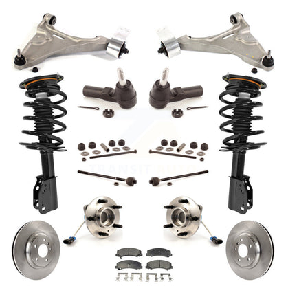 Rotor Brake Pad Bearing Suspension Front Kit (15Pc) For 06-11 Buick Lucerne 4.6L