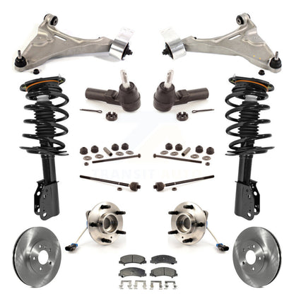 Disc Rotor Brake Pad Bearing Shock Suspension Front Kit (15Pc) For Buick Lucerne