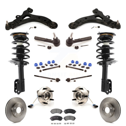 Rotor Brake Pad Bearing Suspension Front Kit (15Pc) For Buick Rendezvous Pontiac
