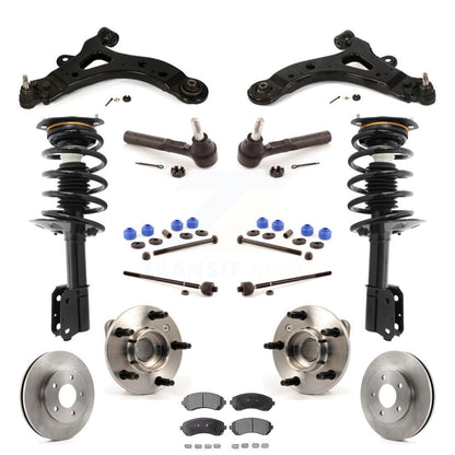 Rotor Brake Pad Bearing Suspension Front Kit (15Pc) For Buick Rendezvous Pontiac