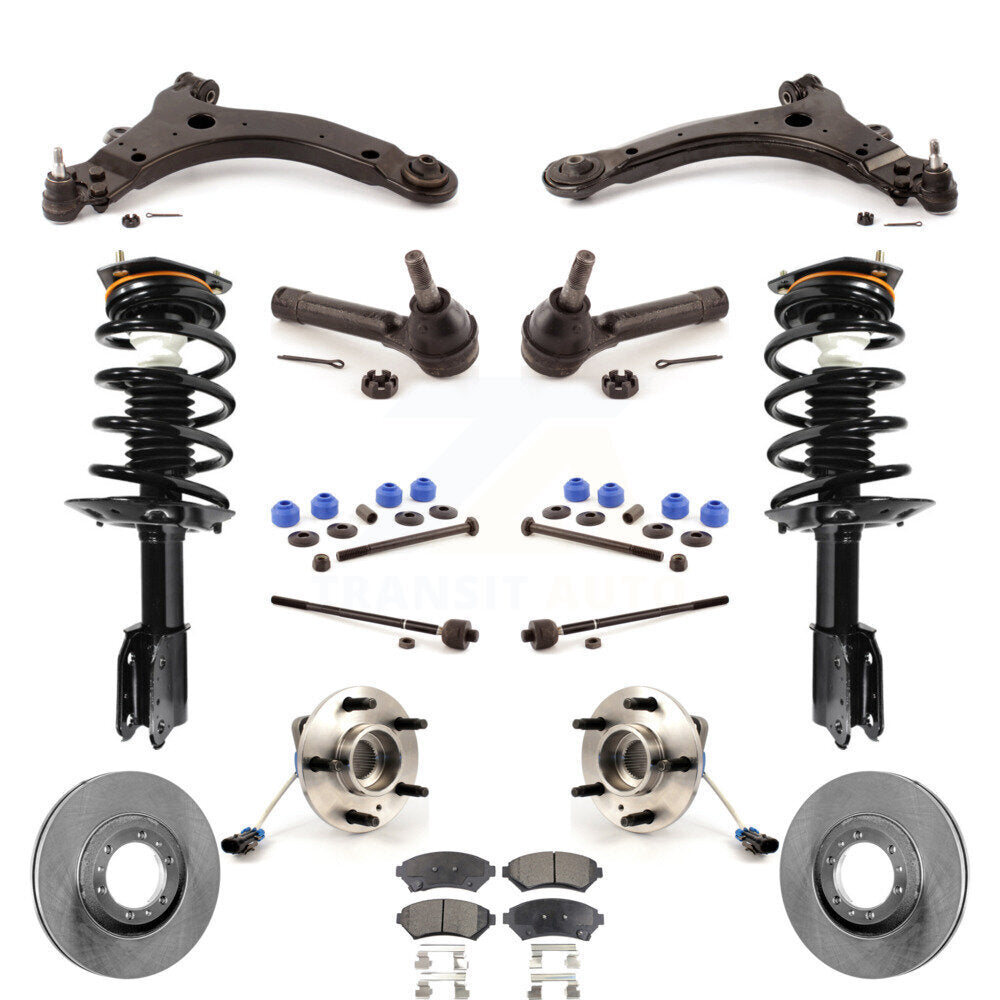 Rotors Brake Pad Bearing Suspension Front Kit (15Pc) For Pontiac Montana Venture