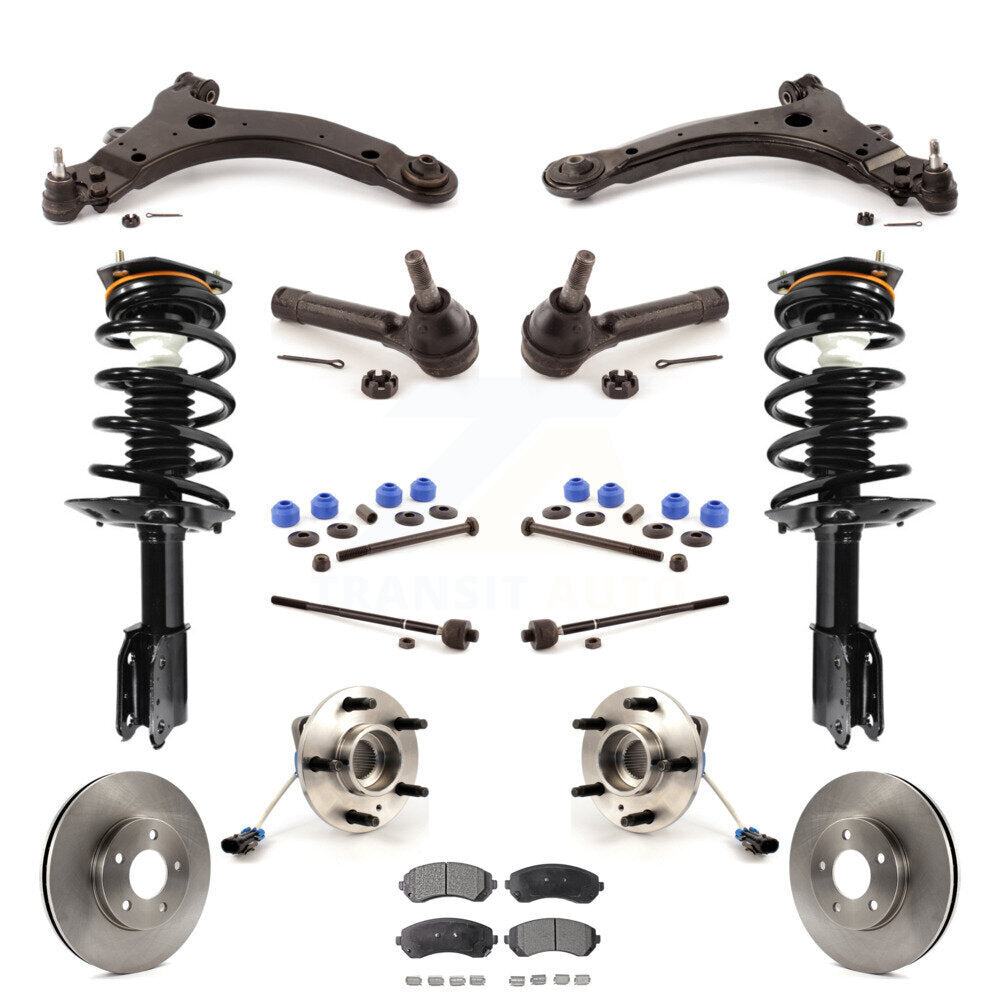 Rotors Brake Pad Bearing Suspension Front Kit (15Pc) For Pontiac Montana Venture
