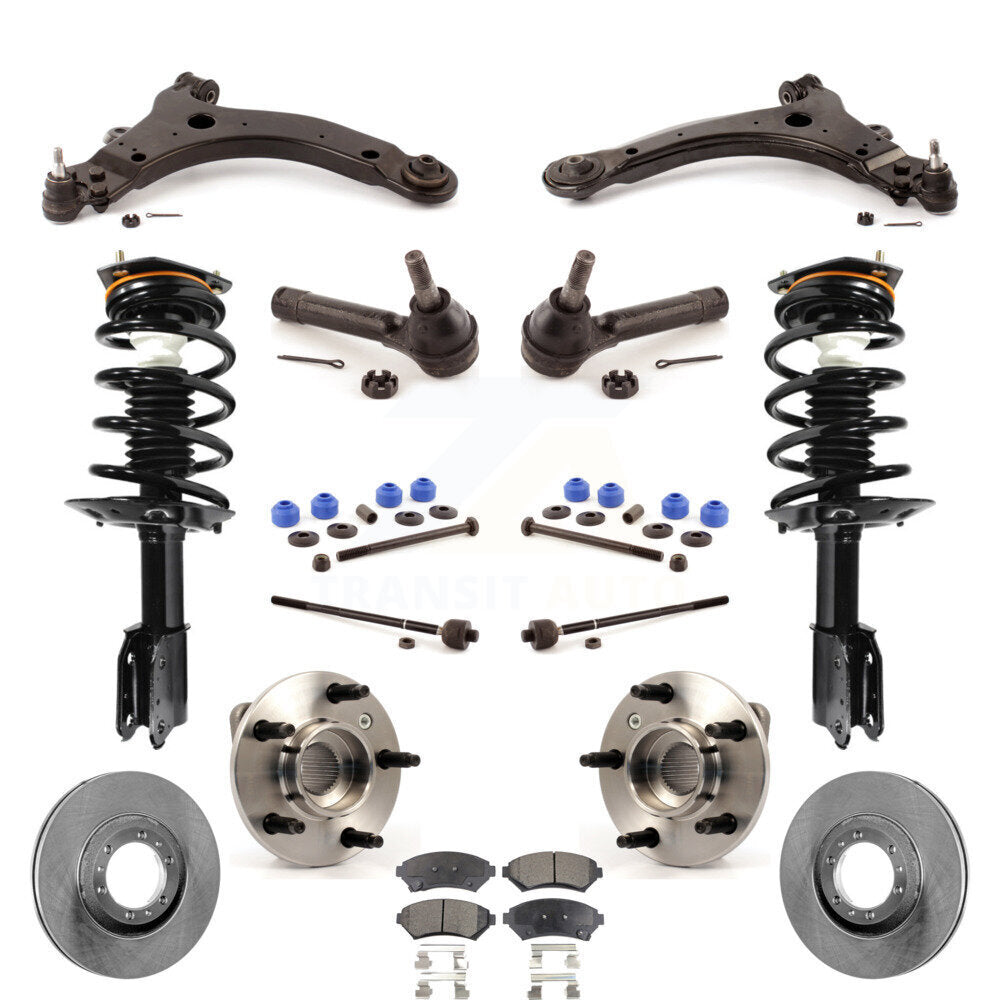 Rotors Brake Pad Bearing Suspension Front Kit (15Pc) For Pontiac Montana Venture