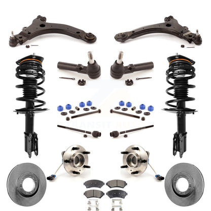 Disc Rotor Brake Pad Bearing Suspension Front Kit (15Pc) For Buick Century Regal