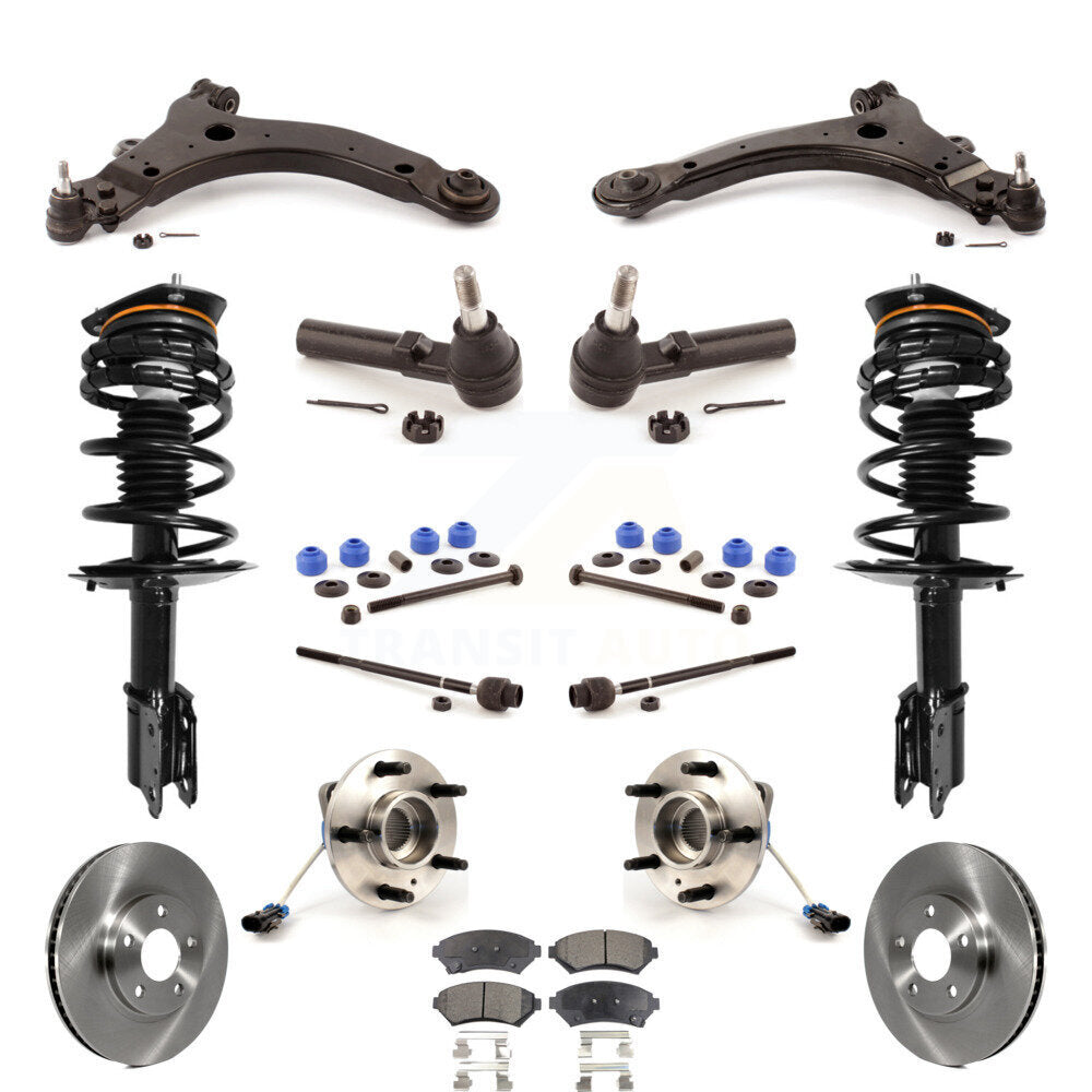 Rotors Brake Pads Bearings Suspension Front Kit (15Pc) For Chevrolet Monte Carlo