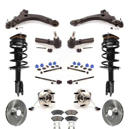 Rotors Brake Pads Bearings Suspension Front Kit (15Pc) For Chevrolet Monte Carlo