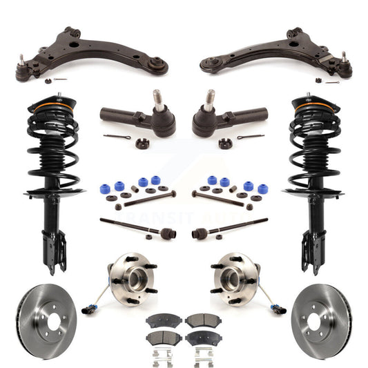 Rotors Brake Pads Bearings Suspension Front Kit (15Pc) For Chevrolet Monte Carlo